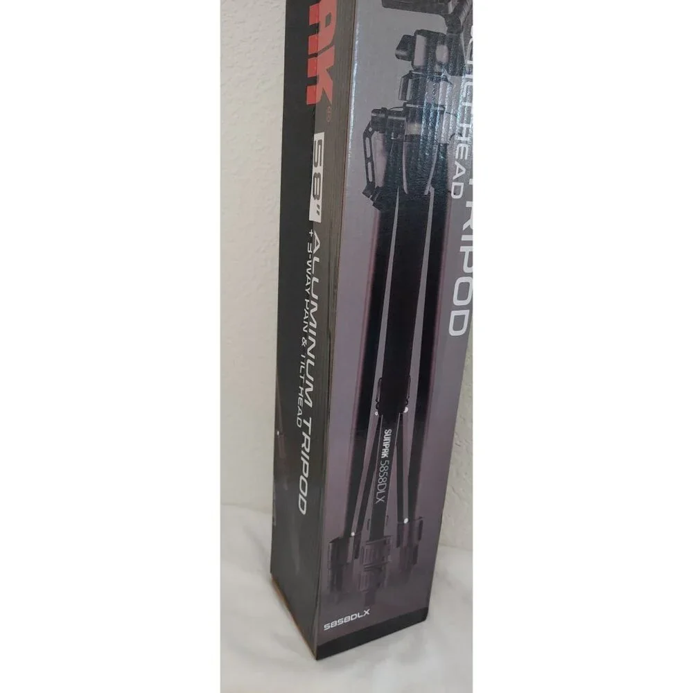Sunpak 5858DLX Medium Duty Video Tripod Camera Video Production Stand 58